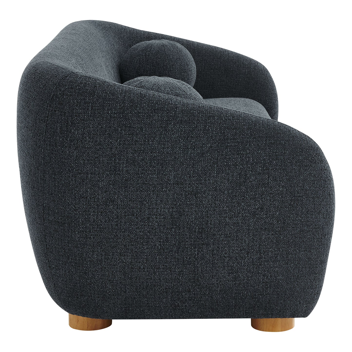 Niko 85" Chenille Fabric Sofa in Navy
