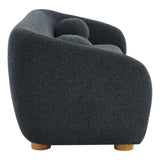 Niko 85" Chenille Fabric Sofa in Navy