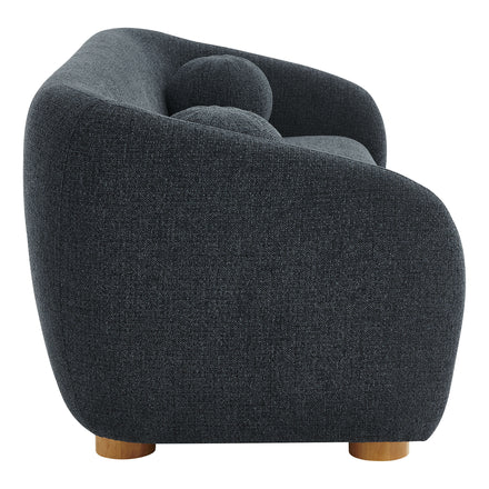 Holland 85" Chenille Fabric Sofa in Navy