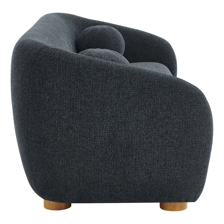 Niko 85" Chenille Fabric Sofa in Navy