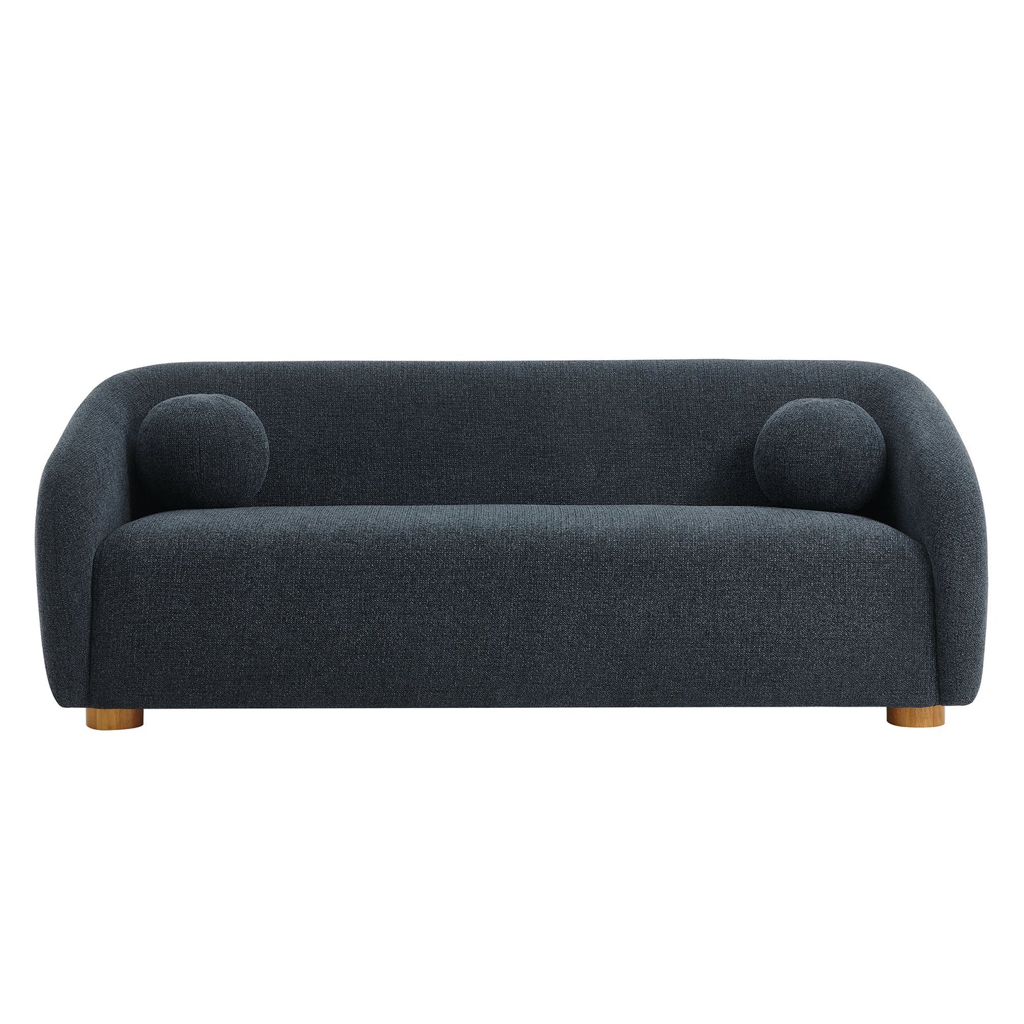 Niko 85" Chenille Fabric Sofa in Navy