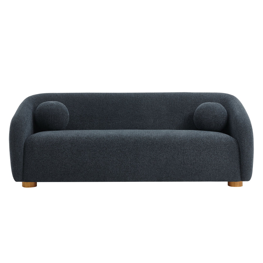 Niko 85" Chenille Fabric Sofa in Navy