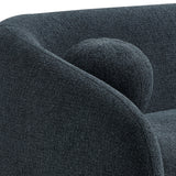Niko 85" Chenille Fabric Sofa in Navy