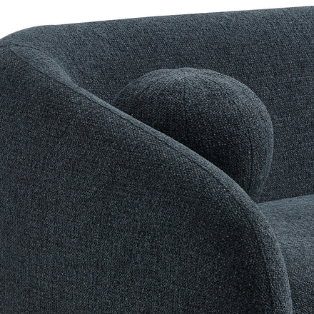 Holland 85" Chenille Fabric Sofa in Navy
