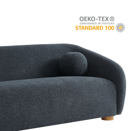 Holland 85" Chenille Fabric Sofa in Navy