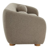Niko 85" Chenille Fabric Sofa in Taupe