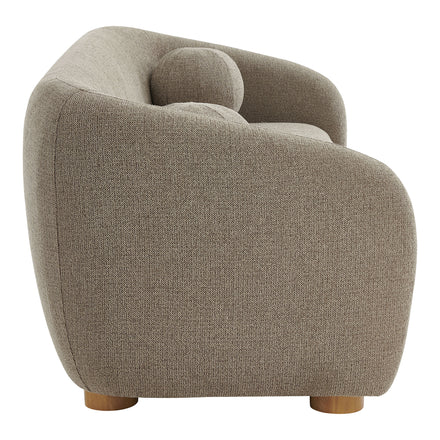 Holland 85" Chenille Fabric Sofa in Taupe