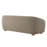 Niko 85" Chenille Fabric Sofa in Taupe