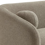 Niko 85" Chenille Fabric Sofa in Taupe