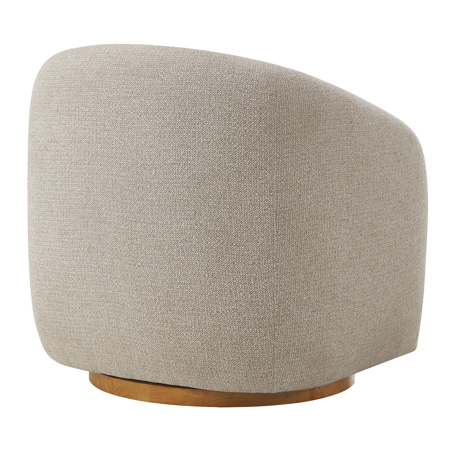 Holland Swivel Chenille Fabric Armchair by Furniture For America