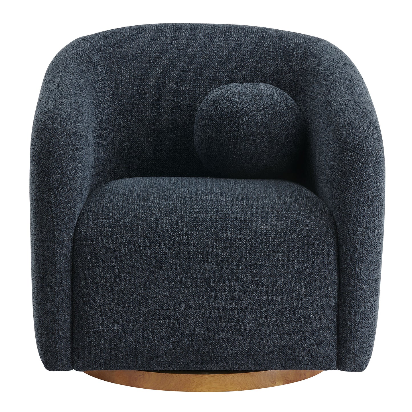 Holland Swivel Chenille Fabric Armchair by Furniture For America