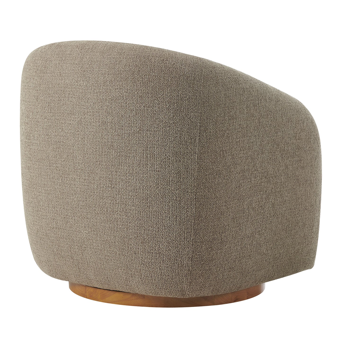 Holland Swivel Chenille Fabric Armchair by Furniture For America