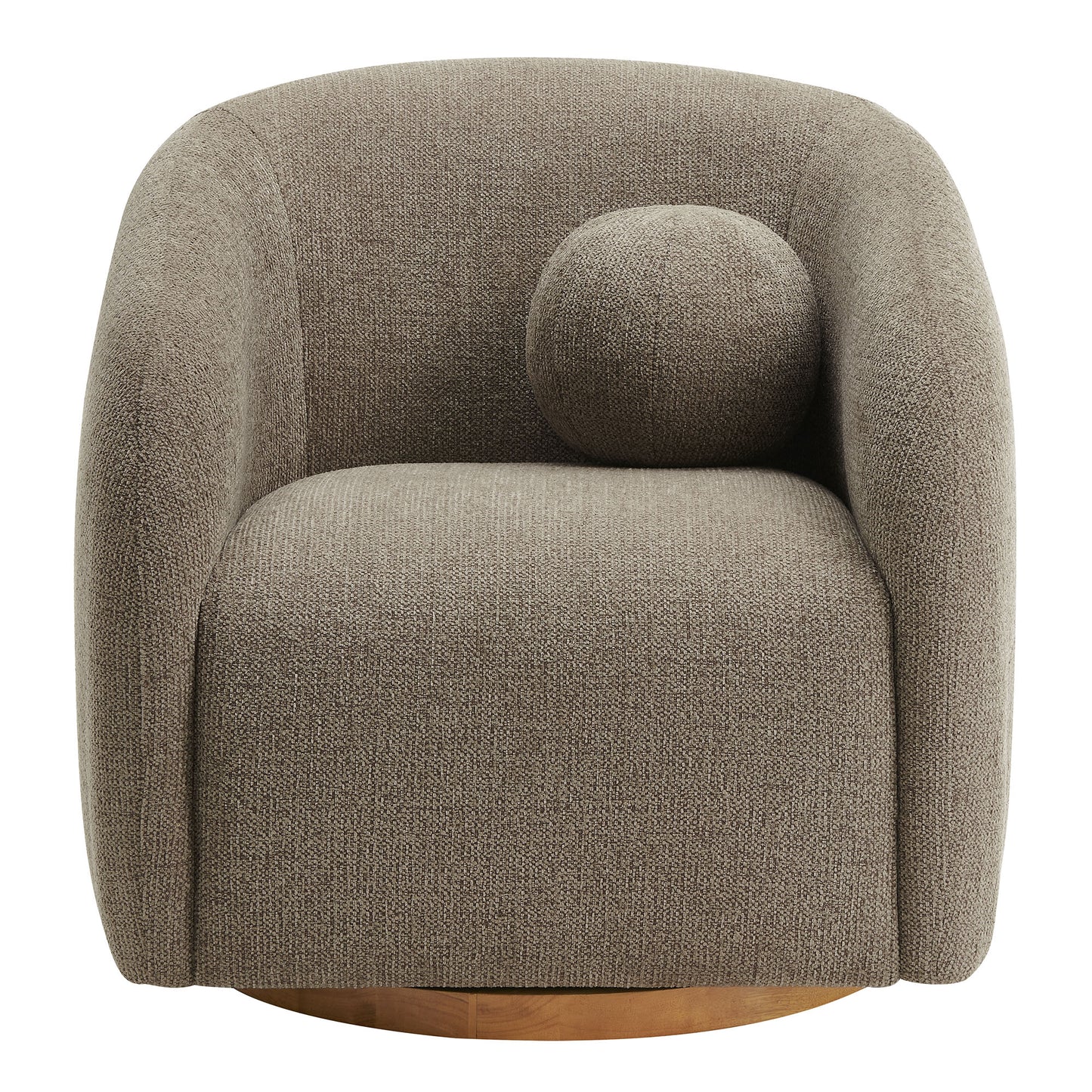 Holland Swivel Chenille Fabric Armchair by Furniture For America