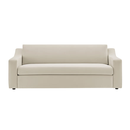 Liora Performance Velvet Sofa in Alabaster