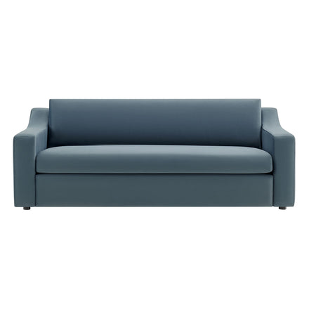 Liora Performance Velvet Sofa in Cadet Blue