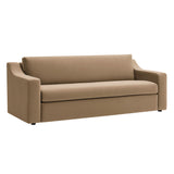 Finnian Performance Velvet Sofa in Taupe