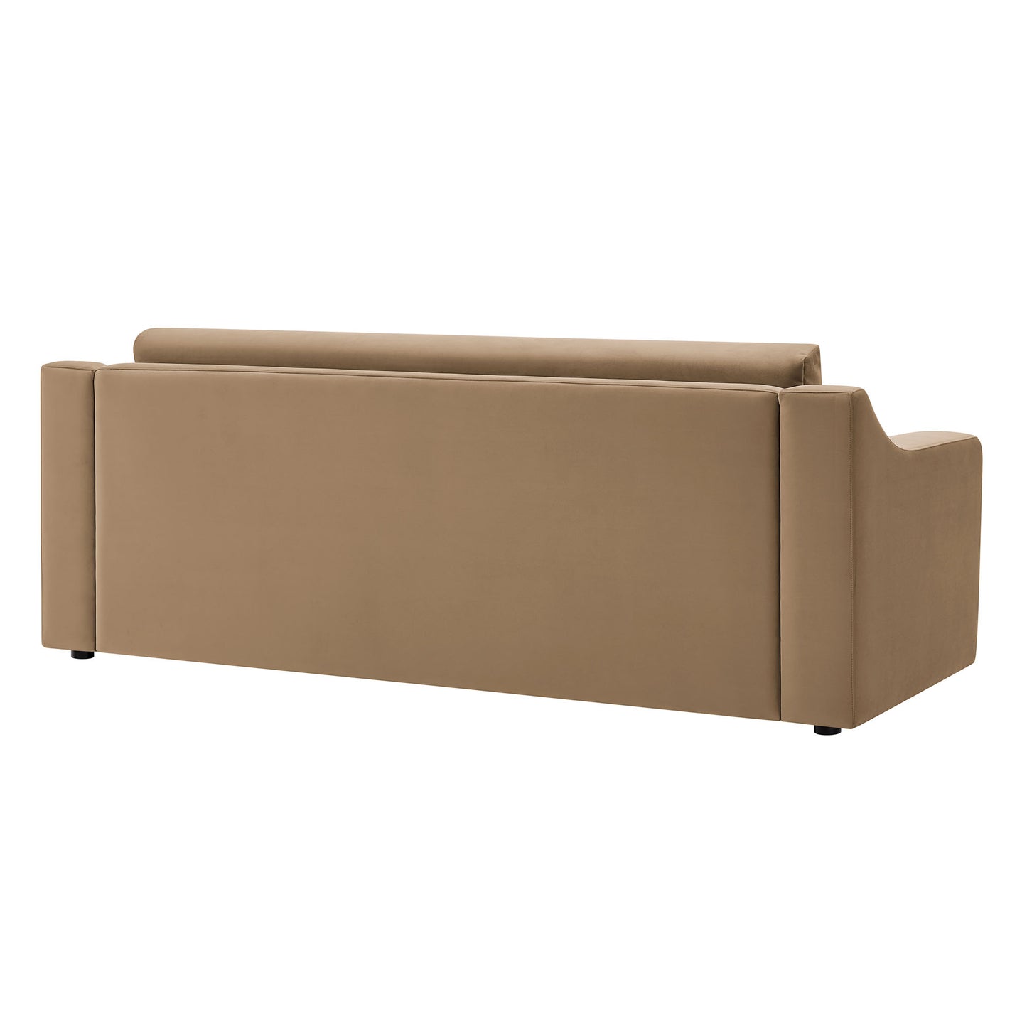 Finnian Performance Velvet Sofa in Taupe