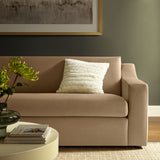 Finnian Performance Velvet Sofa in Taupe