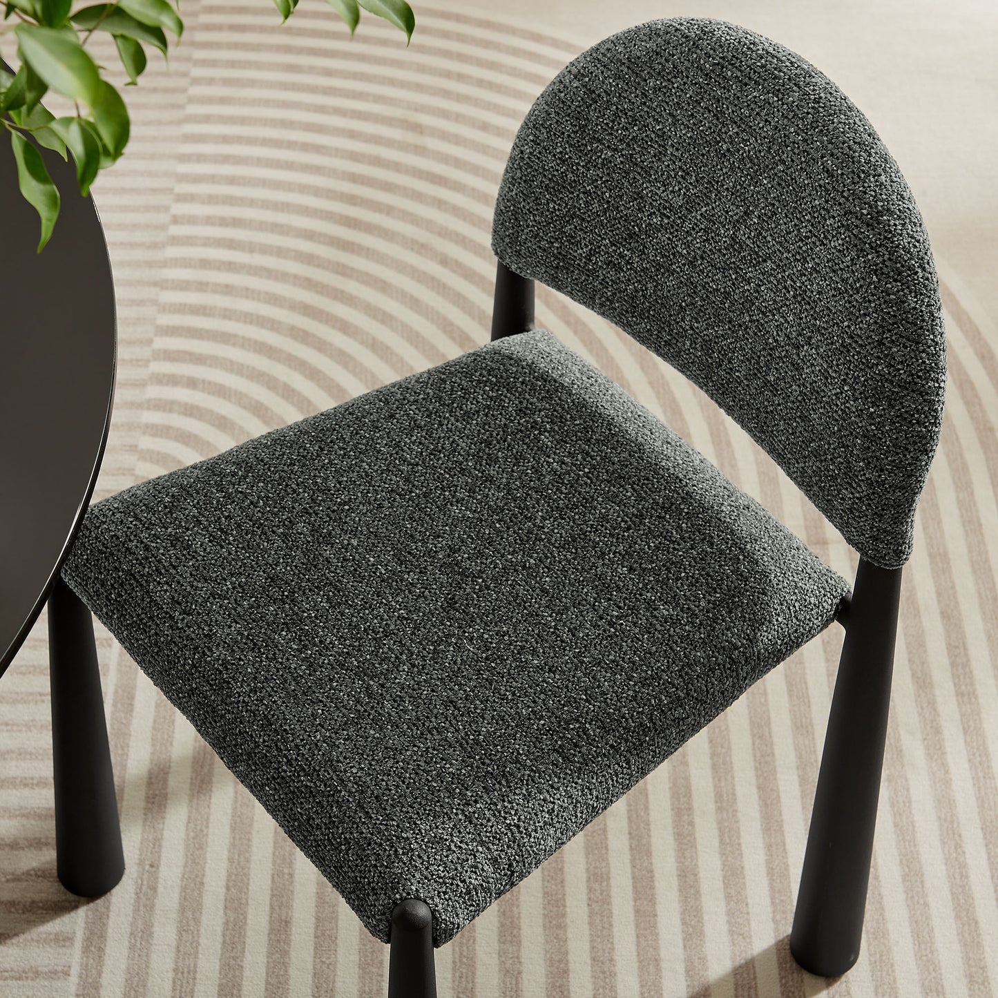 Hayley Upholstered Fabric Dining Side Chair by Furniture For America