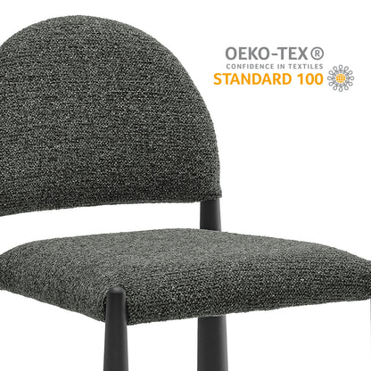 Hayley Upholstered Fabric Dining Side Chair by Furniture For America