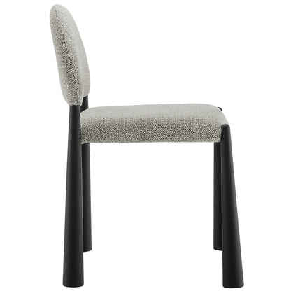 Hayley Upholstered Fabric Dining Side Chair by Furniture For America