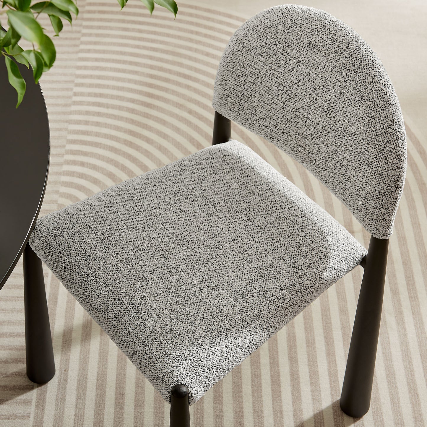 Hayley Upholstered Fabric Dining Side Chair by Furniture For America