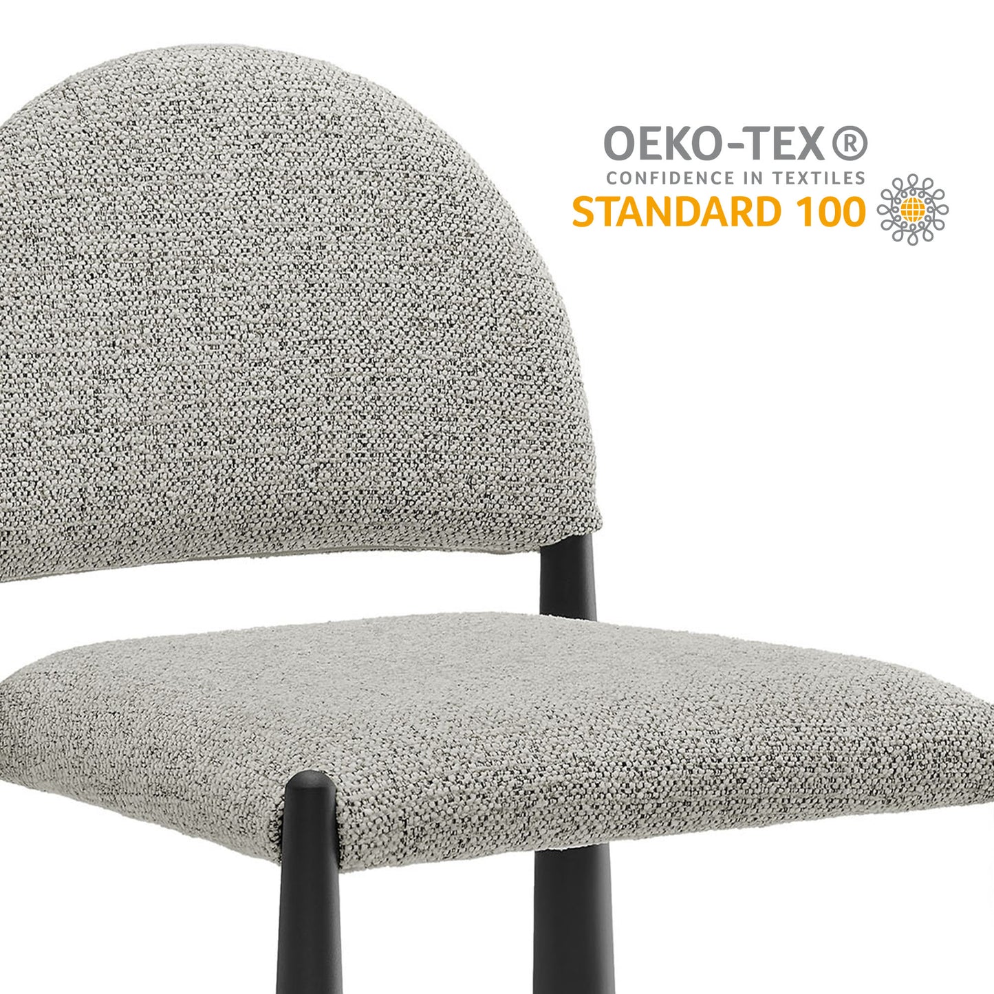 Hayley Upholstered Fabric Dining Side Chair by Furniture For America
