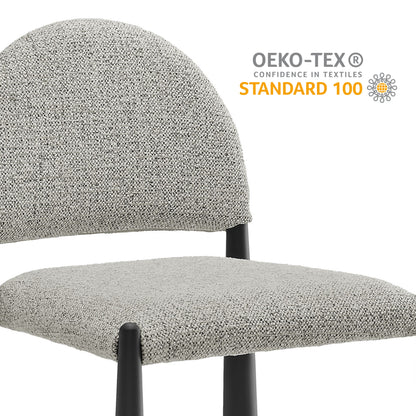 Hayley Upholstered Fabric Dining Side Chair by Furniture For America