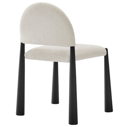 Hayley Upholstered Fabric Dining Side Chair by Furniture For America