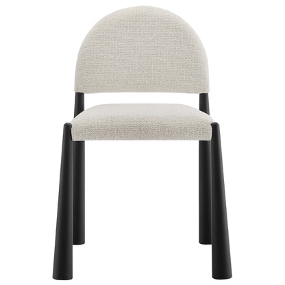 Hayley Upholstered Fabric Dining Side Chair by Furniture For America