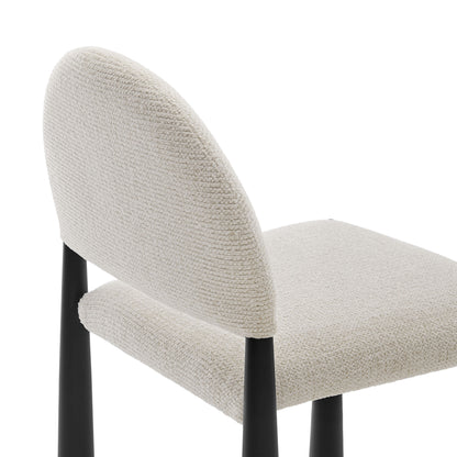 Hayley Upholstered Fabric Dining Side Chair by Furniture For America