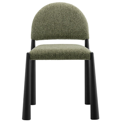 Hayley Upholstered Fabric Dining Side Chair by Furniture For America