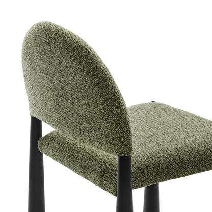 Hayley Upholstered Fabric Dining Side Chair by Furniture For America