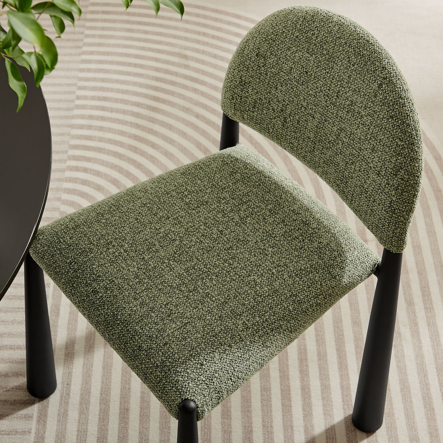 Hayley Upholstered Fabric Dining Side Chair by Furniture For America