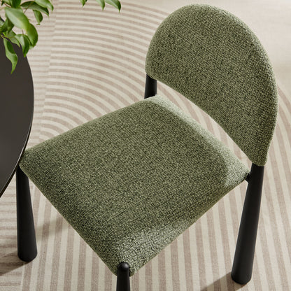 Hayley Upholstered Fabric Dining Side Chair by Furniture For America