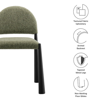 Hayley Upholstered Fabric Dining Side Chair by Furniture For America