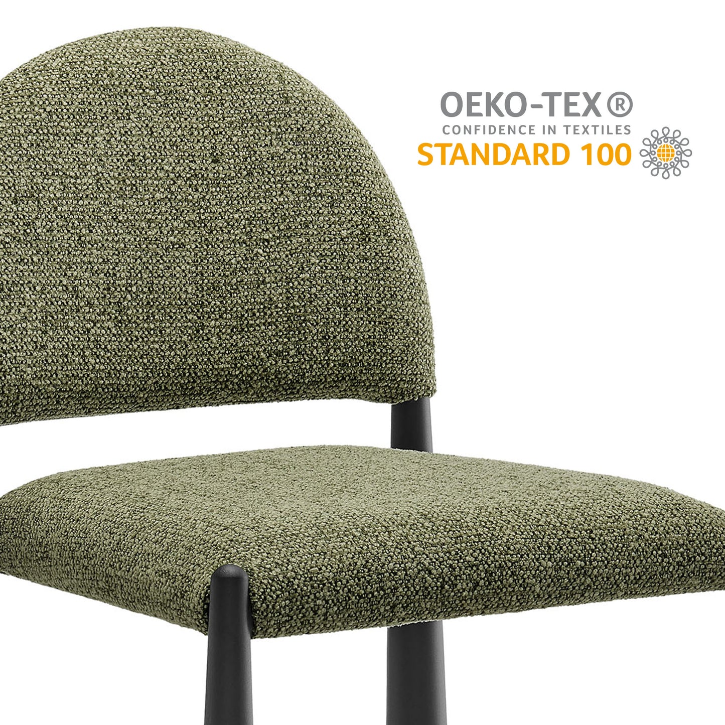 Hayley Upholstered Fabric Dining Side Chair by Furniture For America