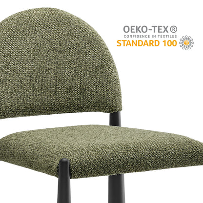 Hayley Upholstered Fabric Dining Side Chair by Furniture For America