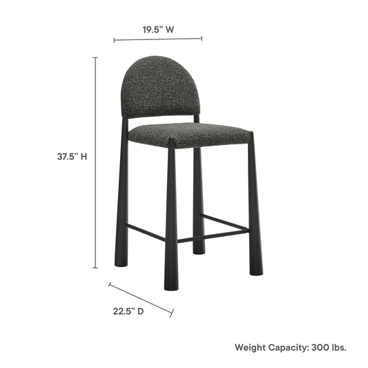 Hayley Upholstered Fabric Counter Stool by Furniture For America
