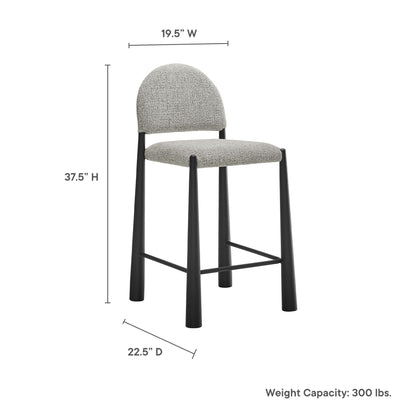 Hayley Upholstered Fabric Counter Stool by Furniture For America