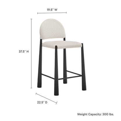 Hayley Upholstered Fabric Counter Stool by Furniture For America