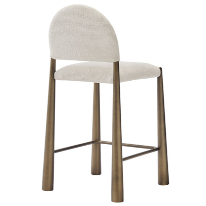 Hayley Upholstered Fabric Counter Stool by Furniture For America