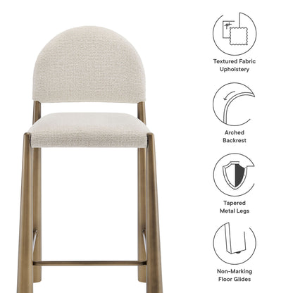 Hayley Upholstered Fabric Counter Stool by Furniture For America
