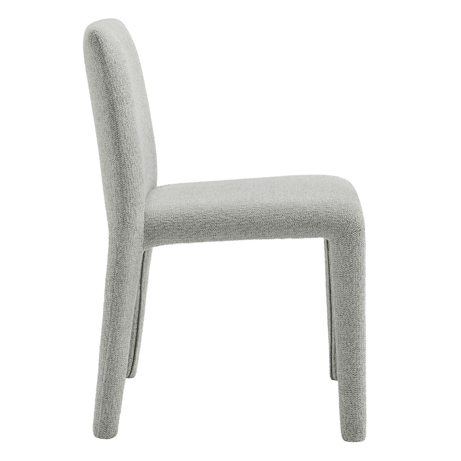 Liora Fabric Upholstered Dining Chair in Dove Gray