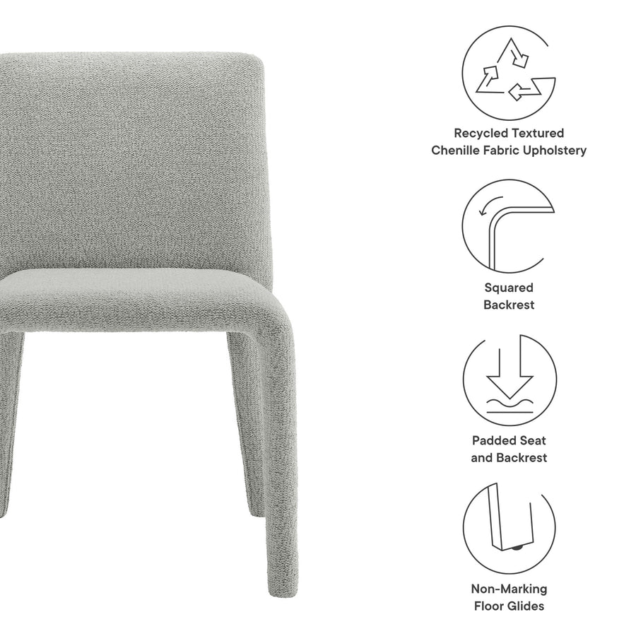 Liora Fabric Upholstered Dining Chair in Dove Gray