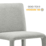 Liora Fabric Upholstered Dining Chair in Dove Gray