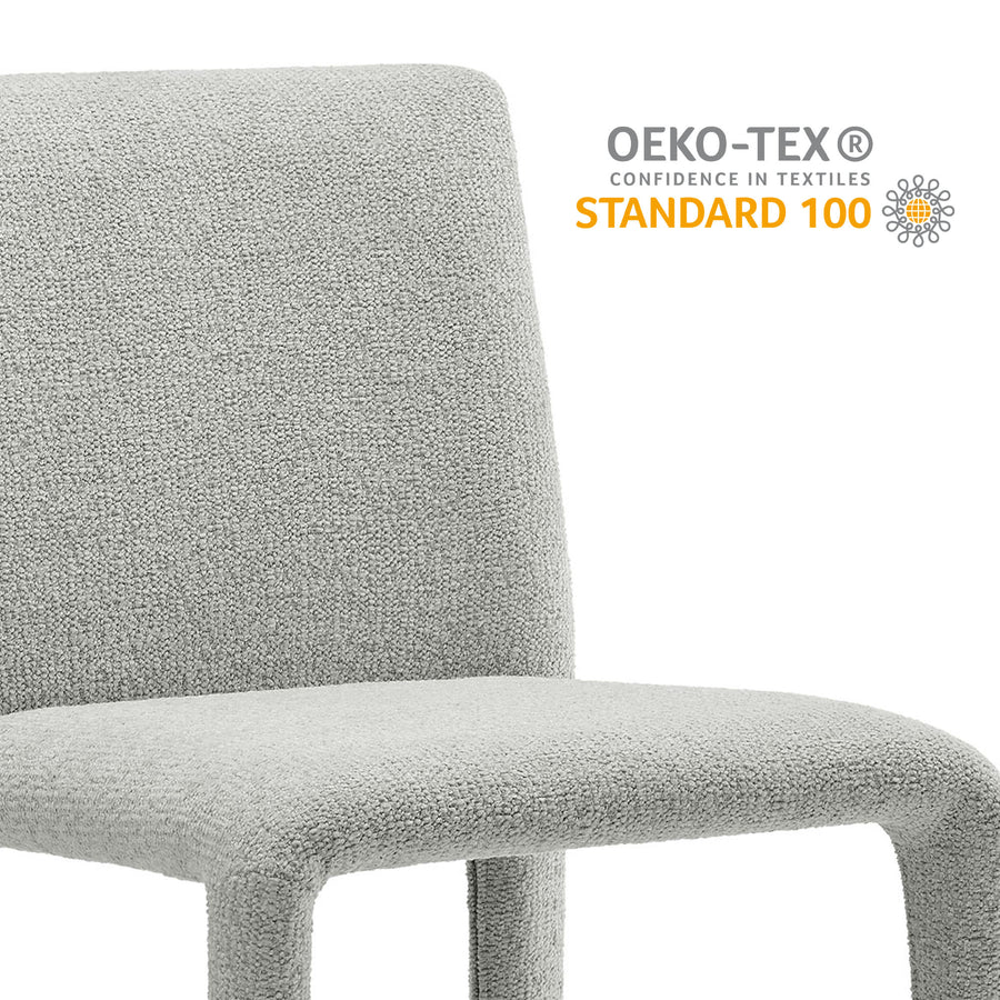 Liora Fabric Upholstered Dining Chair in Dove Gray