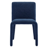 Liora Fabric Upholstered Dining Chair in Navy