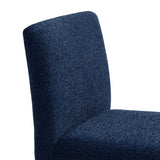 Liora Fabric Upholstered Dining Chair in Navy