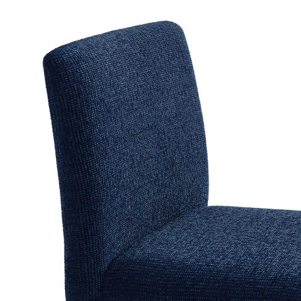 Rhodes Fabric Upholstered Dining Chair in Navy